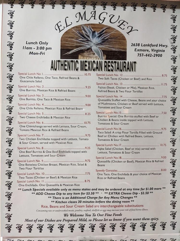 El Maguey Mexican Restaurant Menu image 4