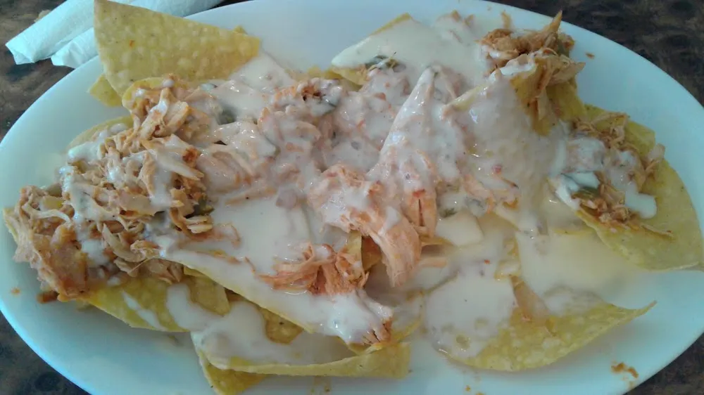Nachos with Chicken and Queso